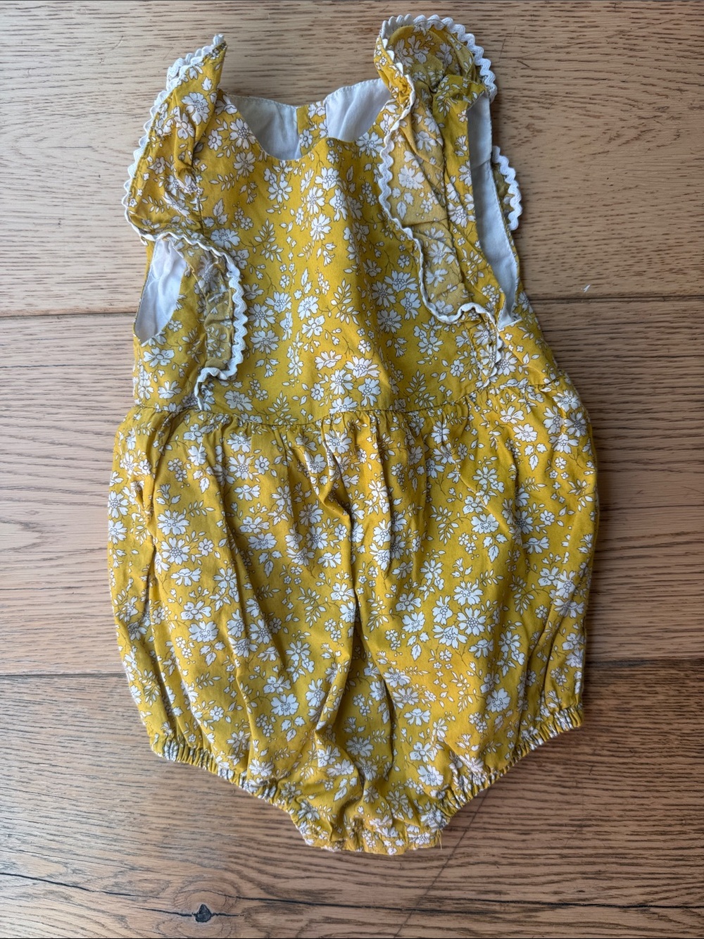 Jacadi Yellow Floral Romper 12-18M
